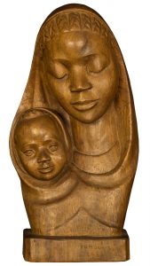 Handcrafted wooden sculpture showcasing intricate craftsmanship